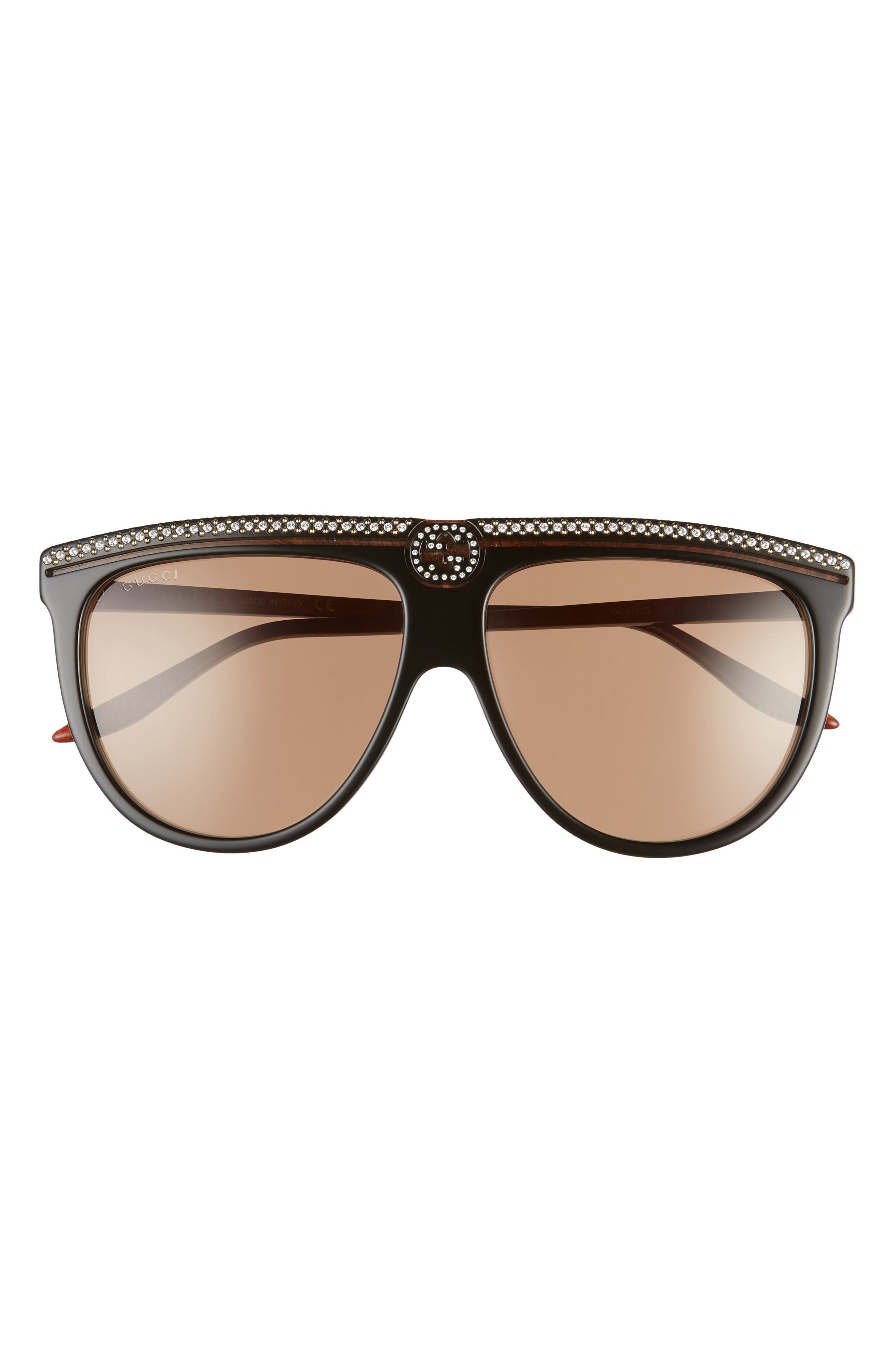 gucci 61mm aviator optical frames