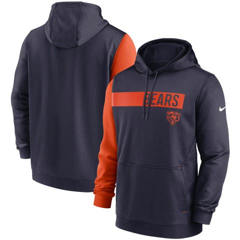 Chicago Bears Nike Sideline Athletic Stack Performance Pullover Hoodie -  Orange