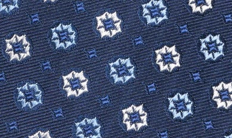Shop Duchamp Medallion Silk Tie In Navy