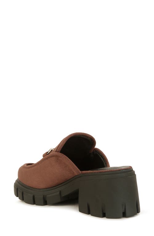 Shop London Rag Prosper Velvet Mule In Brown