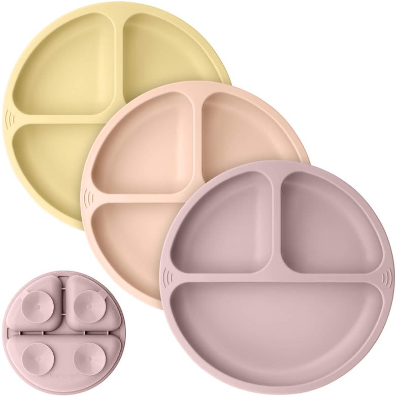 Shop Keababies 3-pack Prep Silicone Suction Plates In Dusk
