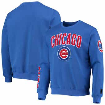 Men's Stitches Light Blue Chicago Cubs Team Pullover Sweatshirt