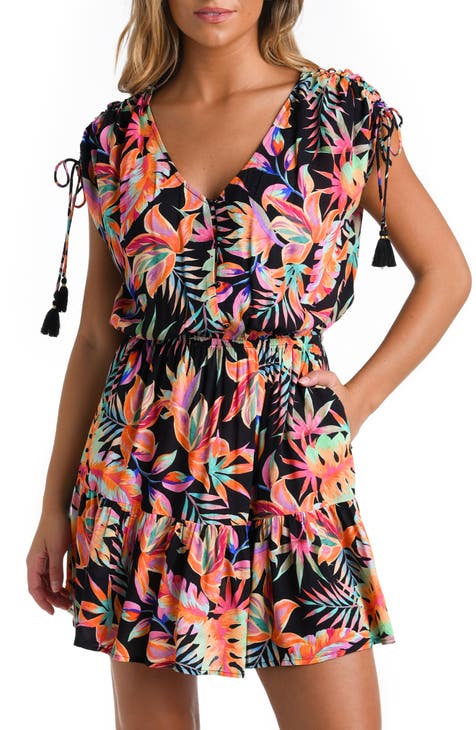 V-Neck Cover-Up Dress