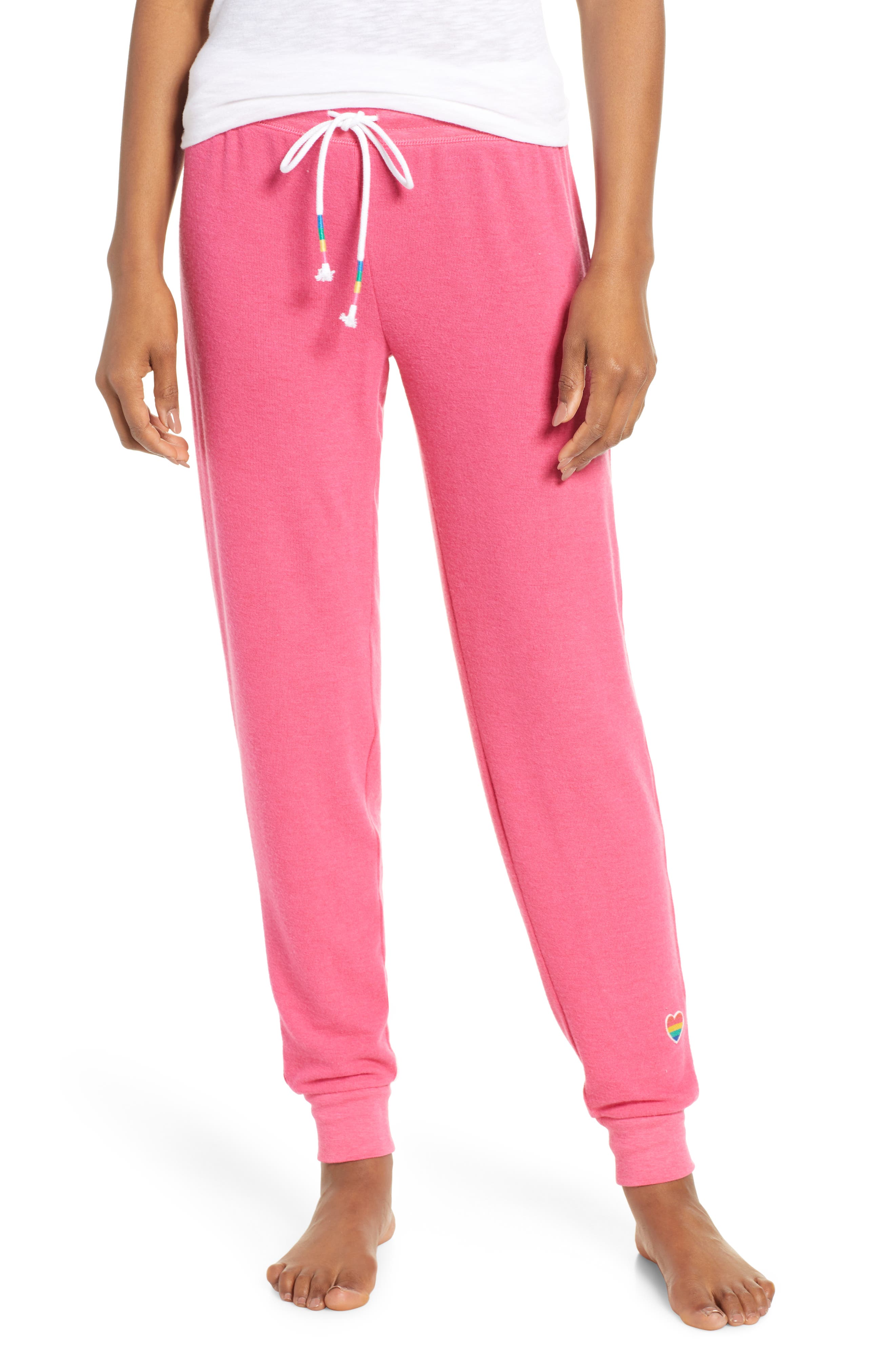 Pj Salvage Melange Jogger Sweatpants, Pink
