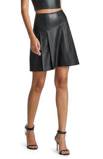 commando Faux Patent Leather Midi Skirt - SK03 (X-Small, Cocoa) at