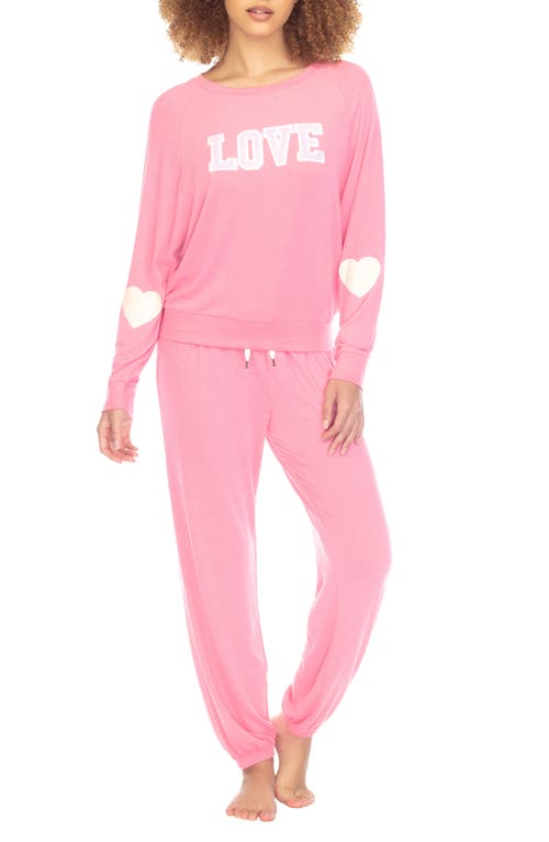 Star Seeker Brushed Jersey Pajamas in Love Hearts
