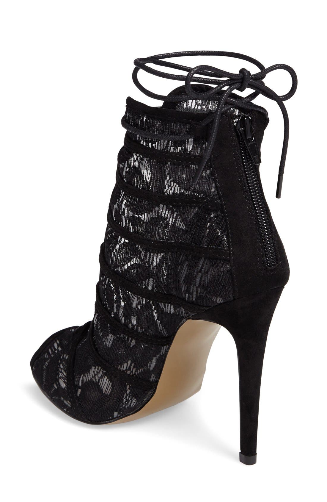 chinese laundry peep toe bootie