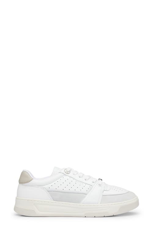 Hugo Boss Boss Baltimore Tennis Sneaker In Open White