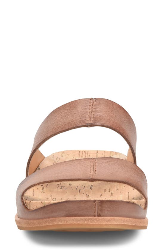 Shop Kork-ease Tutsi Slide Sandal In Brown Leather