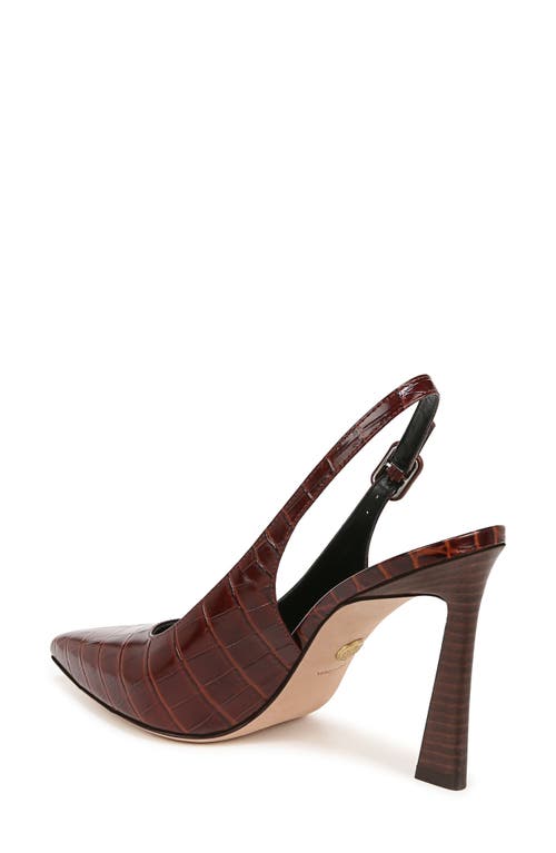 Shop Veronica Beard Callie Pointed Toe Slingback Pump In Sepia