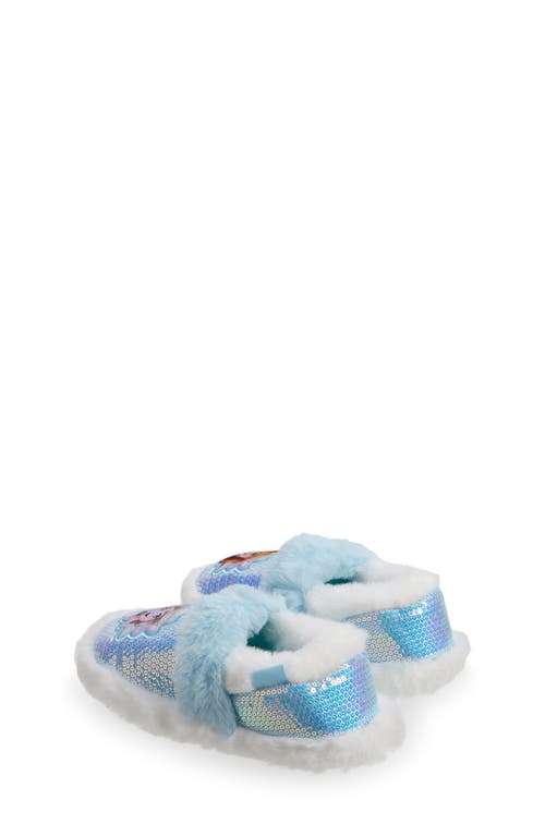 Shop Tucker + Tate Kids' Frozen Faux-fur Slipper In Blue