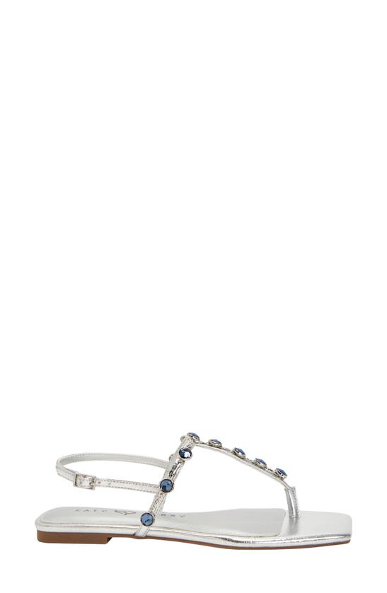 Katy Perry The Camie Embellished Slingback Sandal In Silver