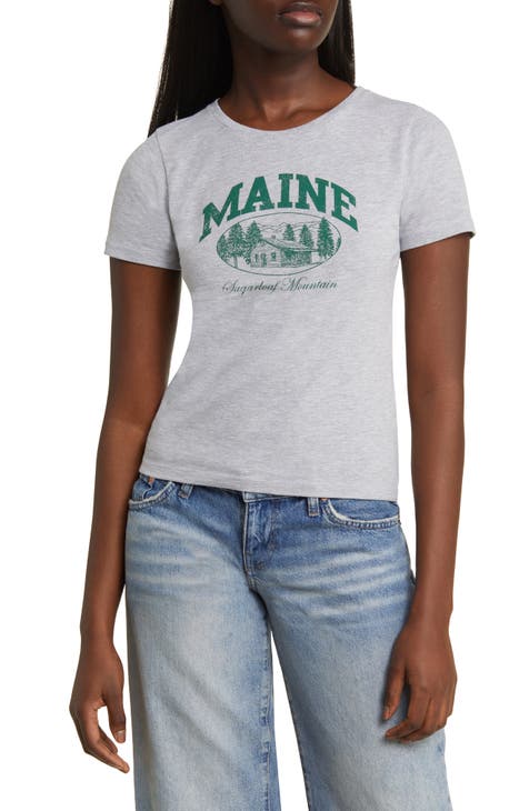 Maine Sugarloaf Mountain Graphic T-Shirt