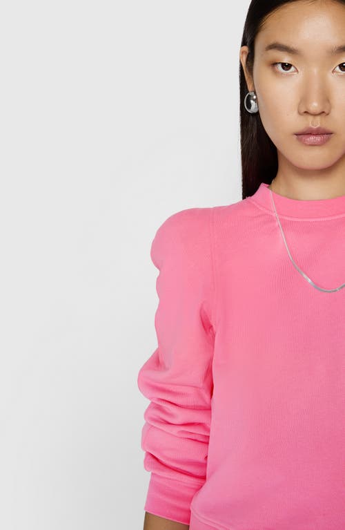 Shop Rebecca Minkoff Jade Sculpted Sweatshirt In Bubblegum