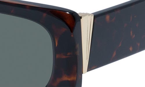 Shop Le Specs Rippled Rebel 53mm Rectangular Sunglasses In Tort