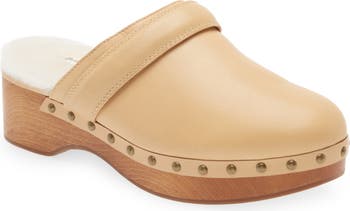 Shearling store lined clogs