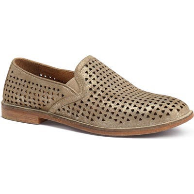 Trask Ali Perforated Loafer, Beige