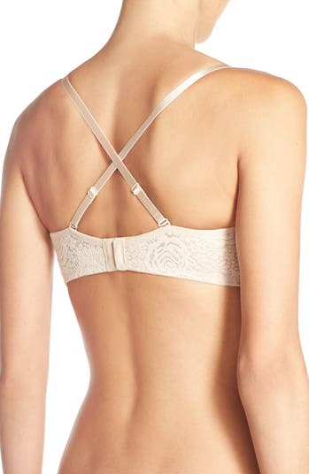 Wacoal Halo Lace Non-Padded Strapless Bra, Ivory at John Lewis & Partners