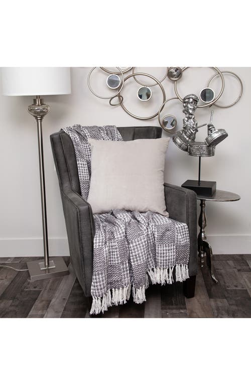 Parkland Collection Emma Transitional Throw Pillow In Grey