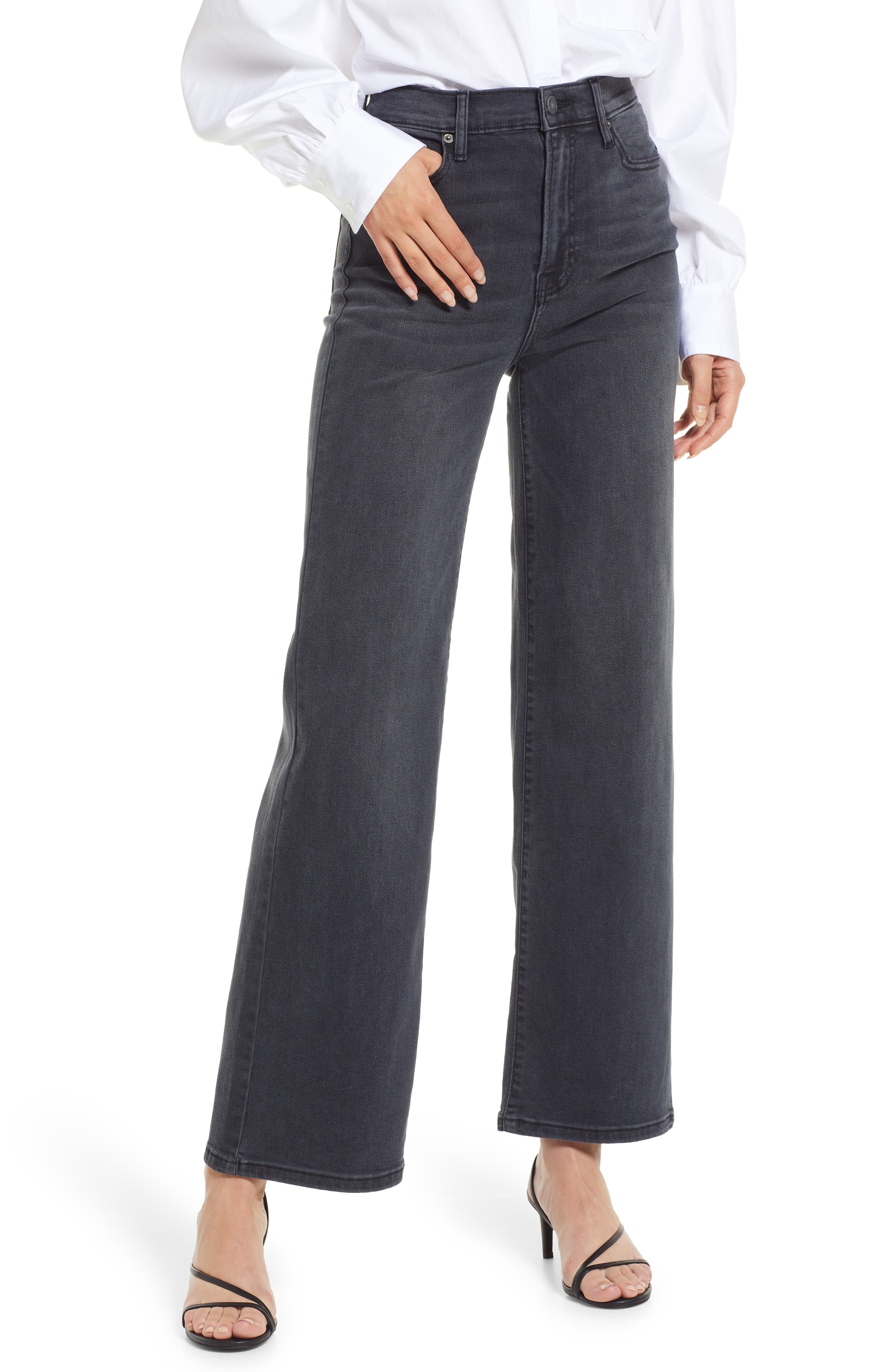 Womens wide leg stretch jeans Clearance