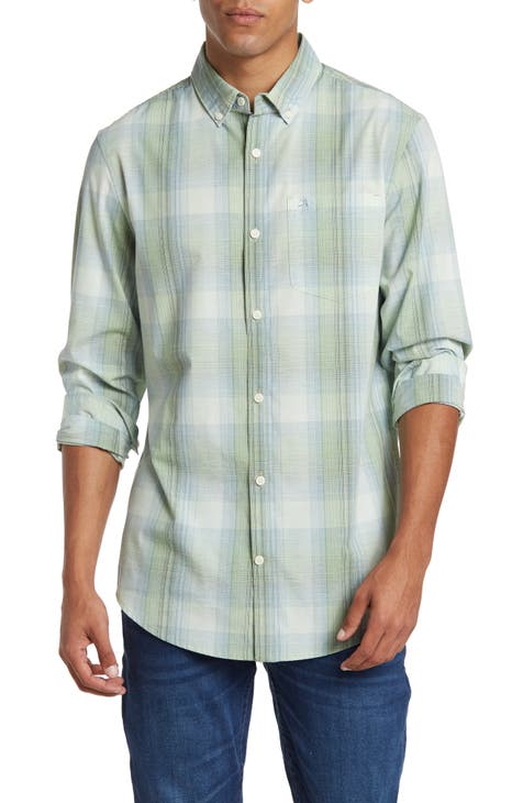 Plaid Long Sleeve Button-Down Shirt