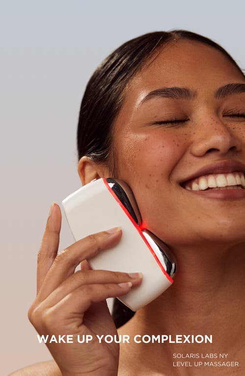 Solaris Laboratories Ny Microcurrent And Red Led Light Gua Sha Massager For Face And Neck In No Color