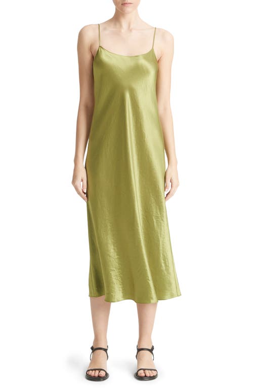 Vince Satin Slipdress Basil at Nordstrom,