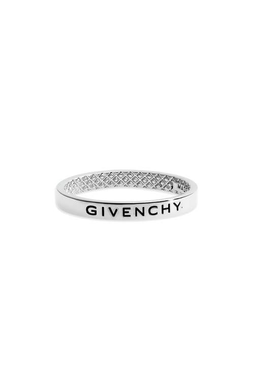 Givenchy Thin Band Ring in Silvery