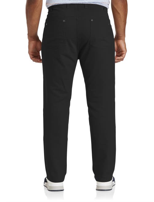 Shop True Nation By Dxl 5-pocket Everyday Stretch Twill Pants In Midnight Black