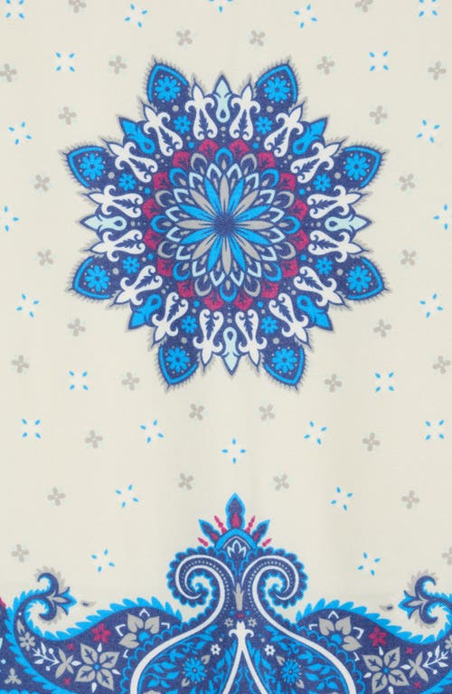 Vince Camuto Supersoft Medallion Square Scarf In Navy