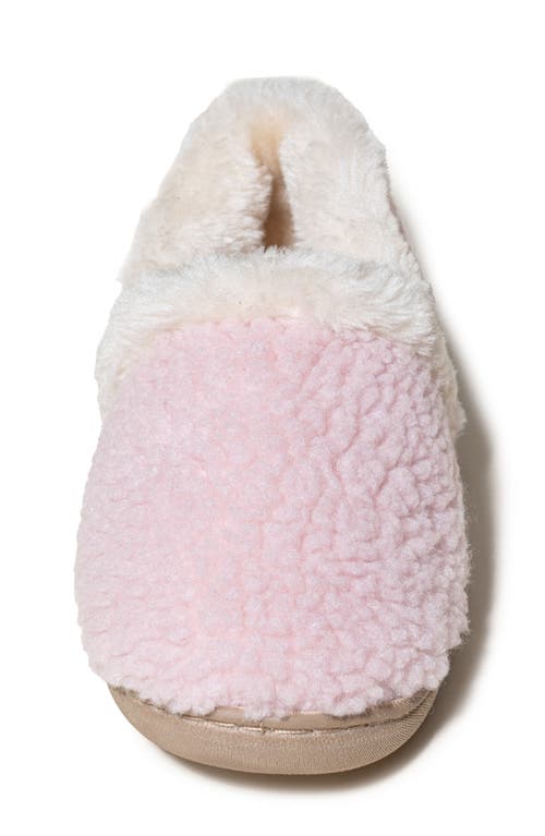 Minnetonka Kids' Daina Faux Fur Lined Slipper In Pink