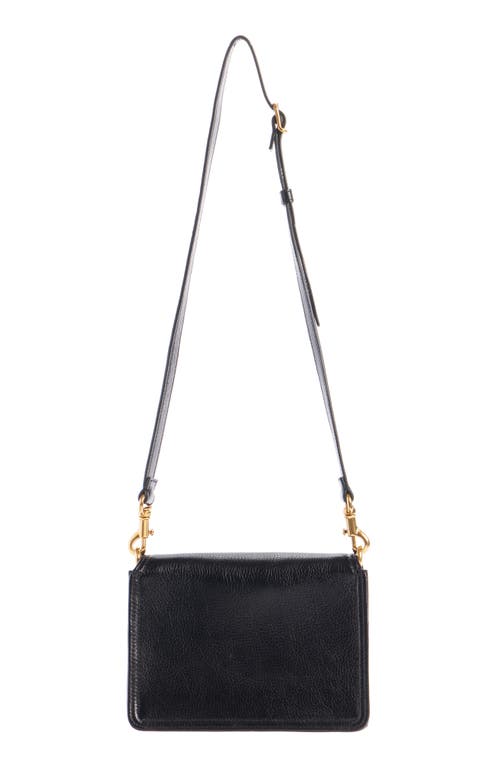 Shop Chloé Mini Cape Leather Crossbody Bag In Black 001