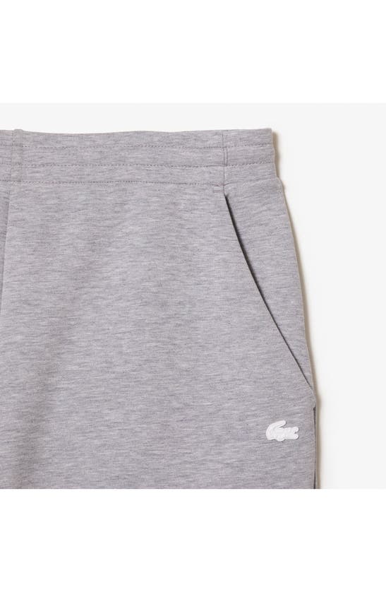 Lacoste Men's Solid Active Double Face Slim Fit Joggers In Cca Argent Chine
