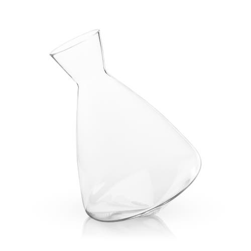 Viski Rolling Crystal Wine Decanter In Clear