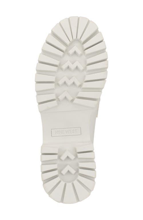 Shop Nine West Gables Lug Loafer In White