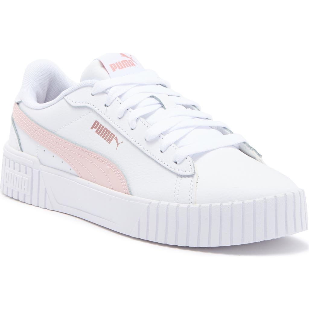 Puma Crew 2.0 Sneaker In White-mauve-rose Gold