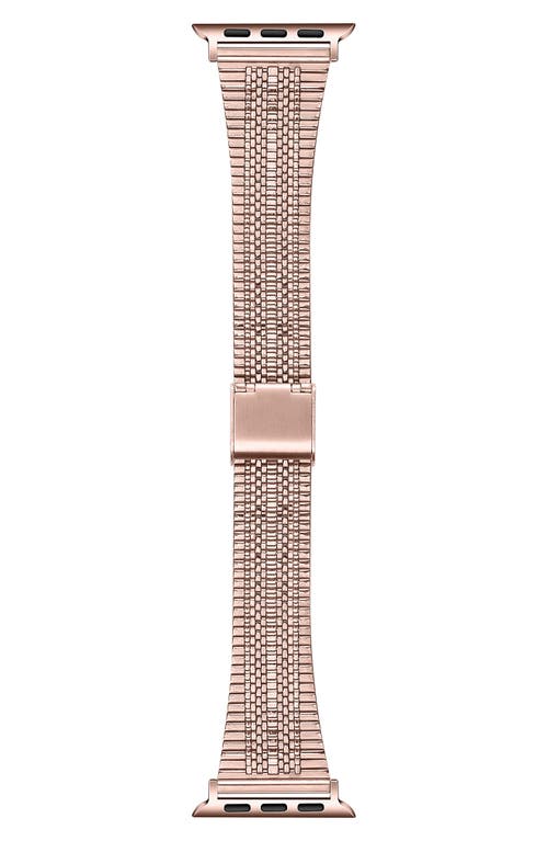 Eliza Stainless Steel Apple Watch Watchband in Rose Gold