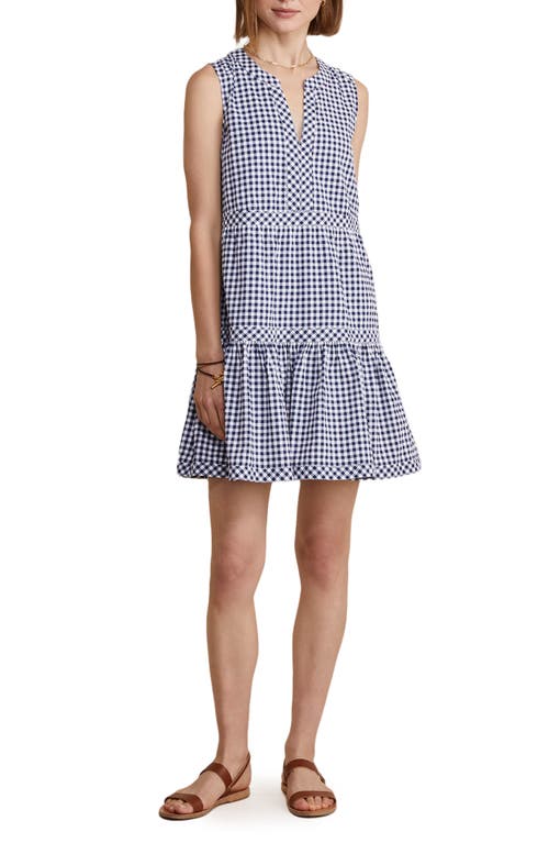 Shop Vineyard Vines Harbor Stripe Seersucker Sundress In Vineyard Navy/white