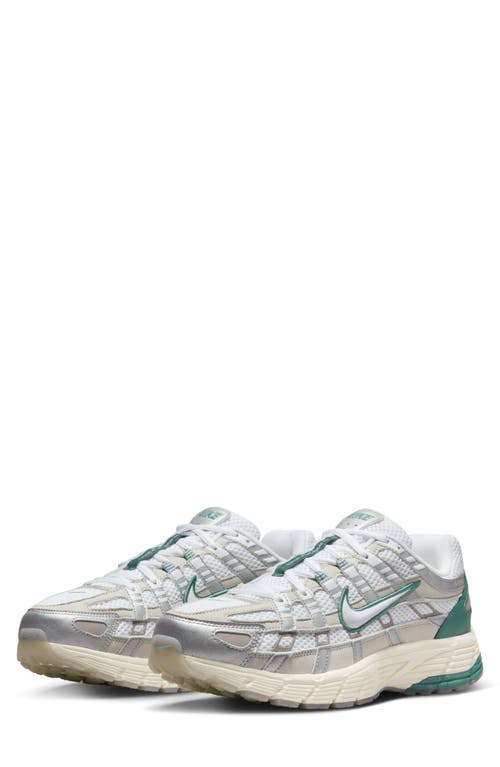 Shop Nike P-6000 Premium Sneaker In Light Bone/white/silver