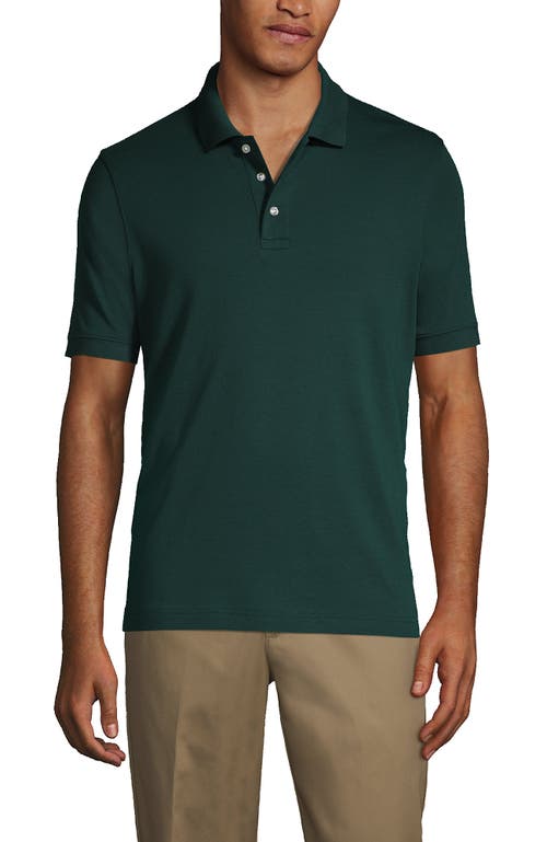 LANDS' END LANDS' END SCHOOL UNIFORM LONG SLEEVE INTERLOCK POLO SHIRT
