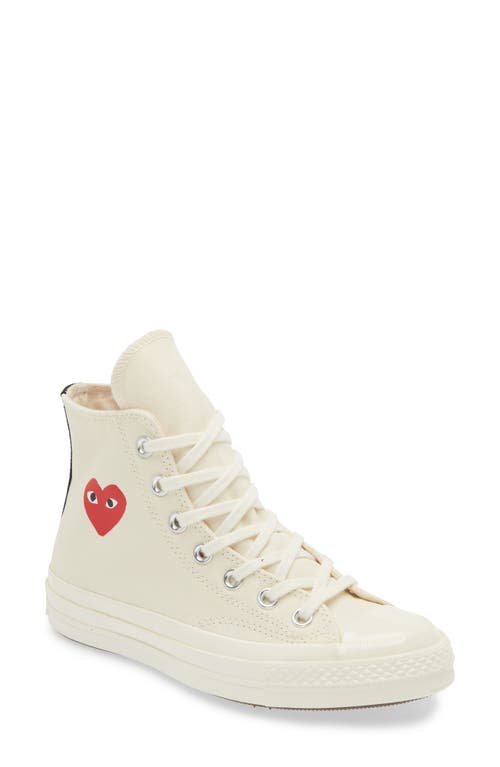 COMME DES GARÇONS PLAY COMME DES GARÇONS PLAY X CONVERSE CHUCK TAYLOR® ALL STAR® HEART HIGH TOP SNEAKER