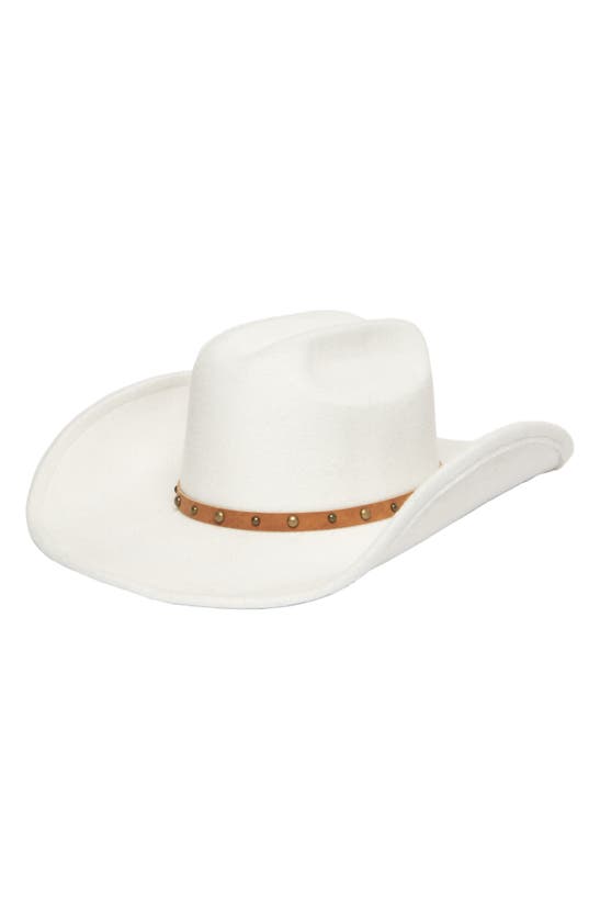 Frye Felt Cowboy Hat In White