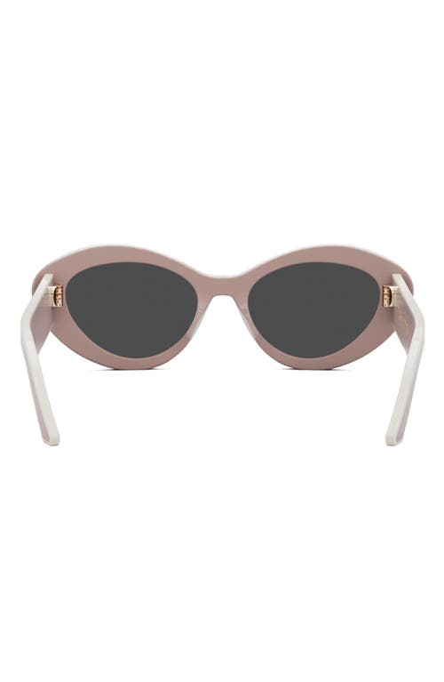 Shop Dior 'pacific B1u 53mm Butterfly Sunglasses In Shiny Pink/smoke