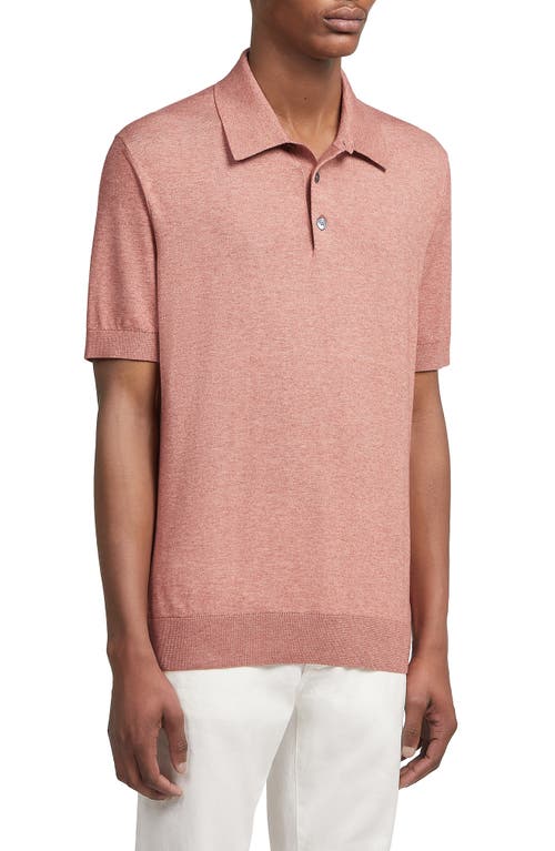 ZEGNA Baby Island Cotton & Cashmere Polo Redwood at Nordstrom, Us