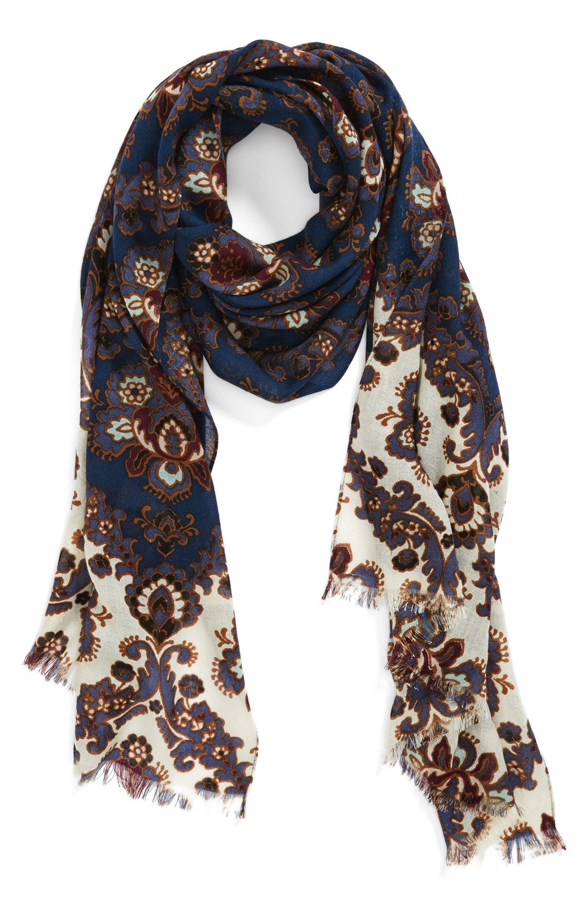 Tory Burch Printed Damask Scarf | Nordstrom
