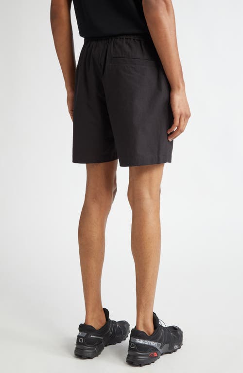 Shop John Elliott Kennedy Cotton Drawstring Shorts In Black