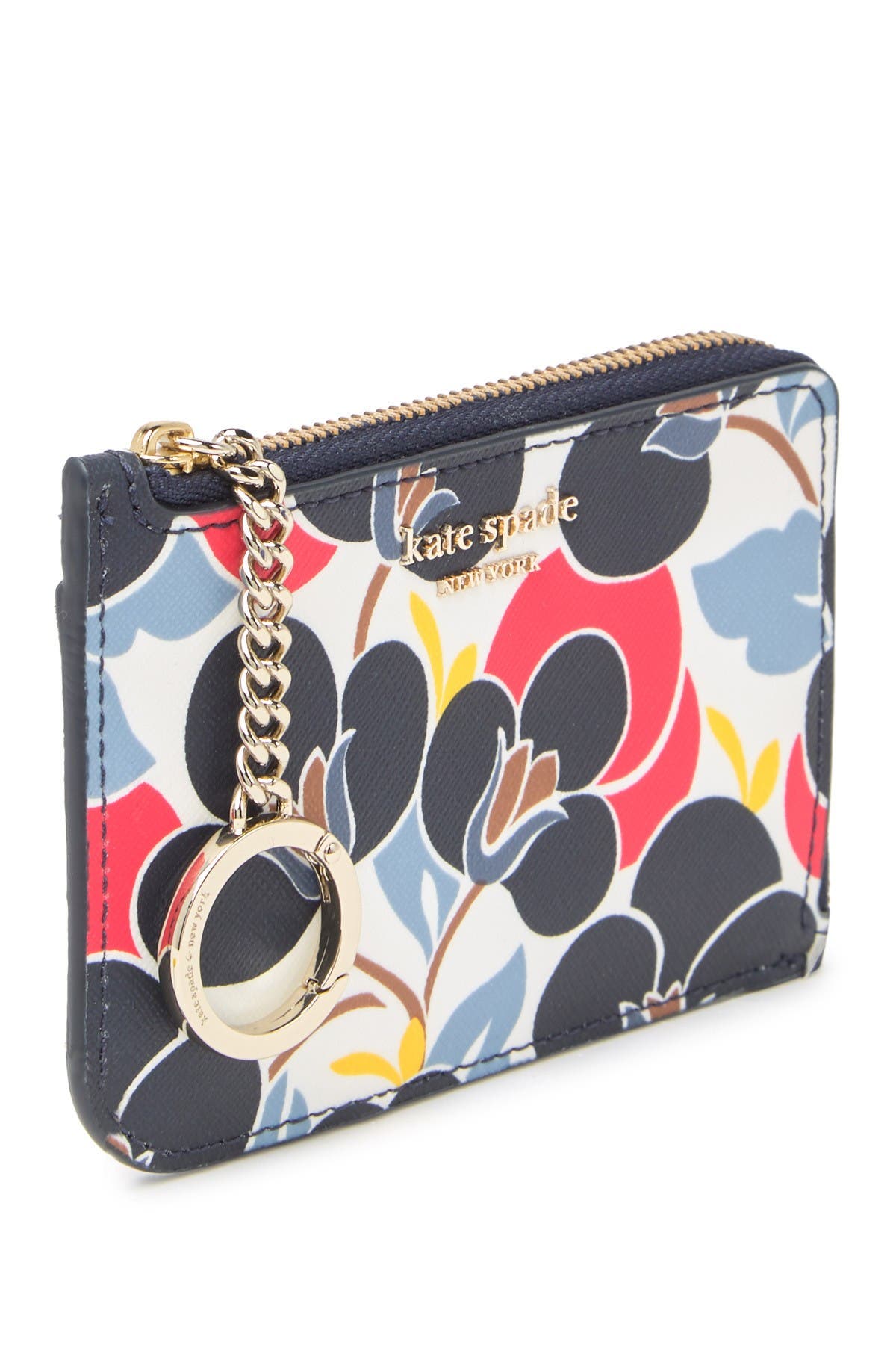 kate spade new york medium cameron breezy floral leather card holder