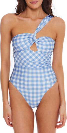 Isabella Rose Chateau Check One-Piece Swimsuit | Nordstrom