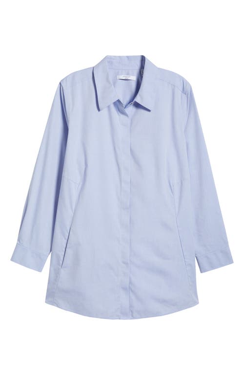 Foxcroft Cici Tunic Blouse In Blue