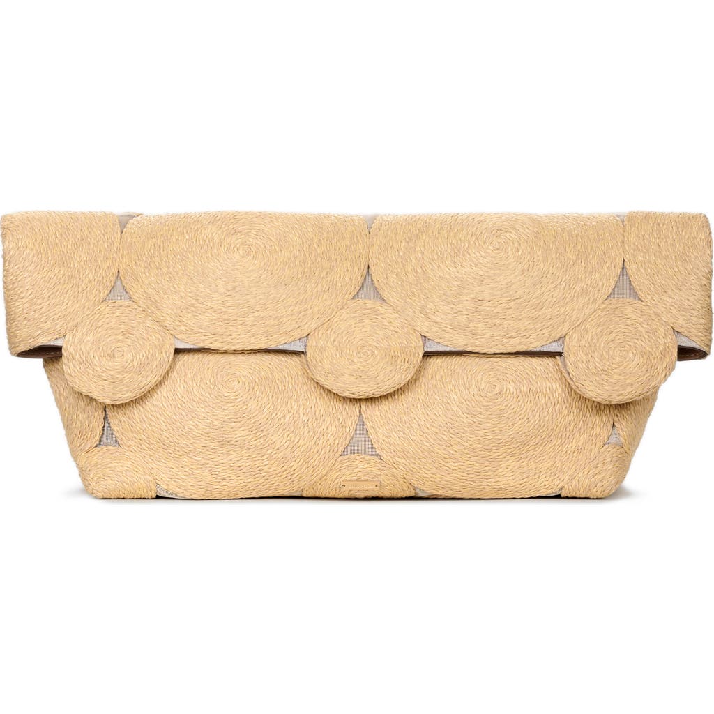 Cult Gaia Brynn Extra Large Clutch In Natural